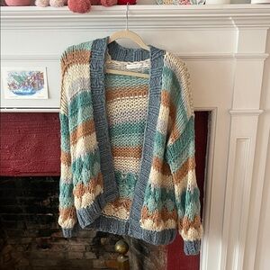 Altar'd State Multicolor Striped Cardigan